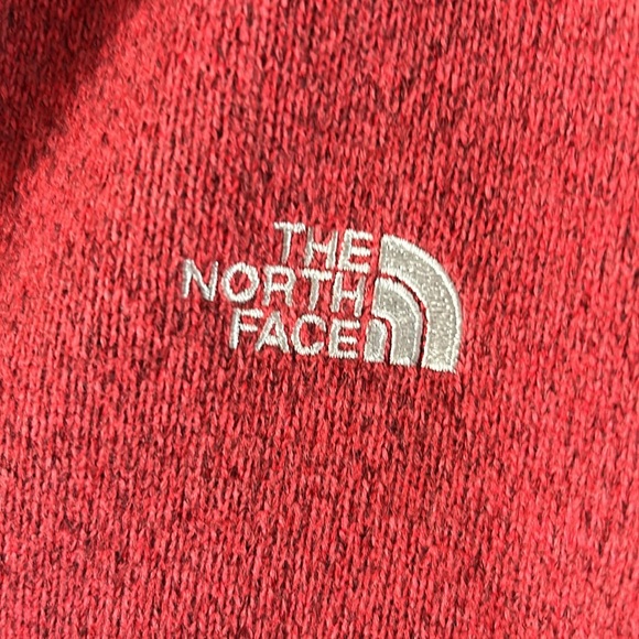 Northface snap/zip lined hoodie; size L - Picture 2 of 4